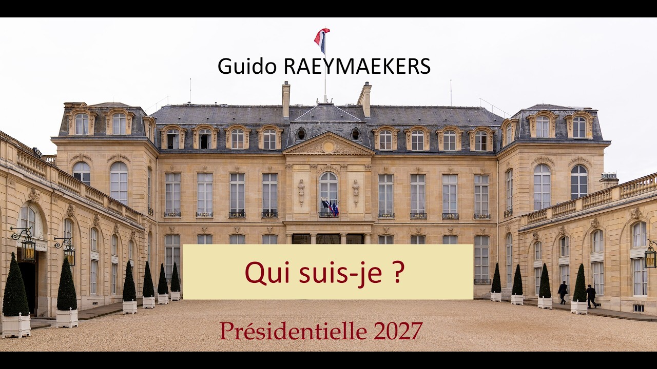Parcours de Guido Raeymaekers, chirurgien-dentiste et candidat à l’élection présidentielle française de 2027.
